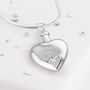 Memorial Heart Shaped Ashes Urn Necklace, thumbnail 2 of 4