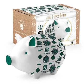 Tilly Pig Harry Potter Slytherin Piggy Bank, 6 of 11