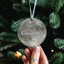 Baby's First Christmas Personalised Moon Phase Bauble, thumbnail 1 of 5