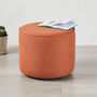 Camden Medium Piped Drum Stool With Piping, thumbnail 1 of 11