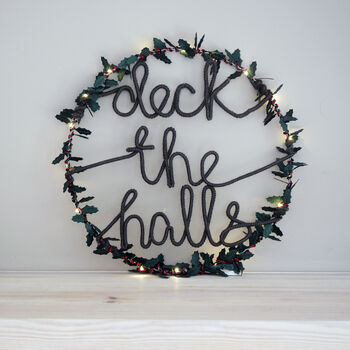 Deck The Halls Wreath Light, 3 of 10