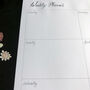 Dahlia Flowers A4 Weekly Planner, thumbnail 3 of 4