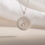 Brave Recycled Silver Shorthand Coin Necklace, thumbnail 3 of 7