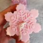 Handmade Snowflake Soy Wax Candle, thumbnail 4 of 6