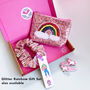 Personalised Girls Rainbow Glitter Coin Purse Gift, thumbnail 4 of 9
