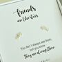 Friends Are Like Stars Silver Earring Gift Box, thumbnail 2 of 5