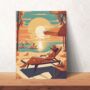 Retro Seaside Set Of Three Posters, thumbnail 5 of 6