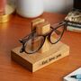 Solid Oak Personalised Glasses Stand, thumbnail 1 of 12