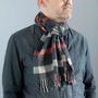 Merino Lambswool Check Scarf Collection, thumbnail 9 of 12