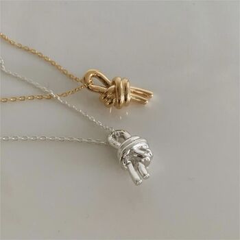 Knot Of Friendship Pendant Necklace, 3 of 7