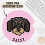 Wire Haired Dachshund Face Mouse Mat, thumbnail 2 of 5