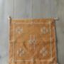 Handmade Moroccan Cactus Silk Cushion Cover, Golden, thumbnail 3 of 4