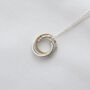 9ct Gold And Silver 50th Birthday Necklace, thumbnail 6 of 11