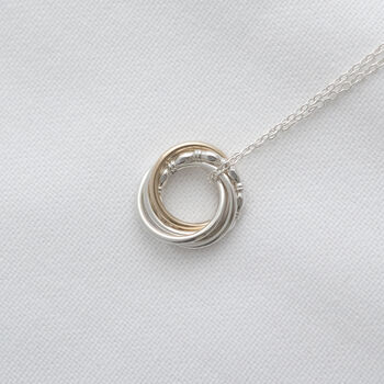 9ct Gold And Silver 50th Birthday Necklace, 6 of 11