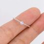 Sterling Silver June Birthstone Alexandrite Cz Ring, thumbnail 3 of 12