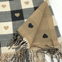 Heart And Tartan Cashmere Blend Winter Scarf, thumbnail 4 of 8