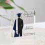 Personalised Suit Graduation Gift Block For Him, thumbnail 2 of 6