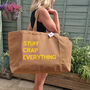 Custom Text Extra Large Shopper Tote Bag, thumbnail 1 of 4