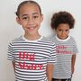 Classic Striped Sibling Matching T Shirts Brother/Sister, thumbnail 3 of 3