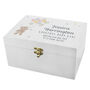 Personalised New Baby Teddy Wooden Keepsake Box, thumbnail 3 of 4