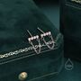 Cz Horizontal Bar Chained Stud Earrings Sterling Silver, thumbnail 8 of 11