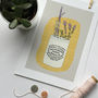 Vintage Dundee Marmalade And Flower Illustration Print, thumbnail 2 of 3