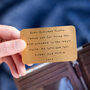 Personalised Grandad Wallet Keepsake Card, thumbnail 1 of 8