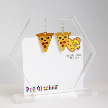 You Have A Pizza My Heart Earrings, 3 of 6