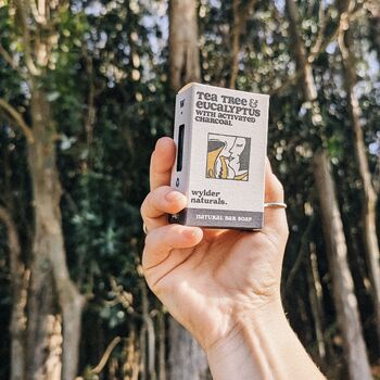 Tea Tree And Eucalyptus Natural Soap With Charcoal, 4 of 4