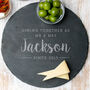 Personalised Dining Together Anniversary Cheeseboard, thumbnail 1 of 6