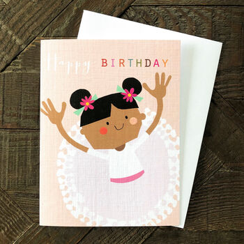 Mini Ballerina Happy Birthday Card, 4 of 4