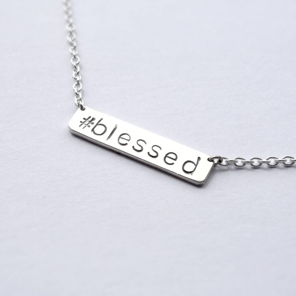 Personalised Social Media Silver Necklace, 1 of 3
