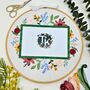 Flower Frame Embroidery Kit, thumbnail 1 of 7