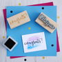 Congrats! Sentiment Rubber Stamp, thumbnail 1 of 2
