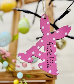Personalised Easter Bunny Letter Gift Tags, 3 of 4