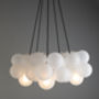 Frosted Bubble Chandelier Light Five Point, thumbnail 1 of 5