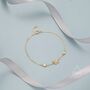 Cz Crystal And Cz Butterfly Floating Bracelet, thumbnail 2 of 9