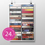 24th Birthday 2002 Music Print Personalised Gift, thumbnail 1 of 8