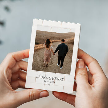Personalised Romantic Photo Brick Keepsake Block Gift, 7 of 11