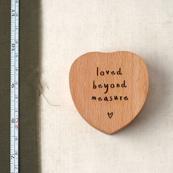 'Loved Beyond Measure' Heart Tape Measure, 7 of 7