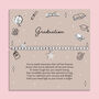 Graduation Star Silver Plated Beaded Bracelet For Her, thumbnail 1 of 6