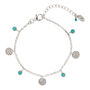 Lakshmi Bracelet Turquoise In Silver Or Gold Plated, thumbnail 3 of 11