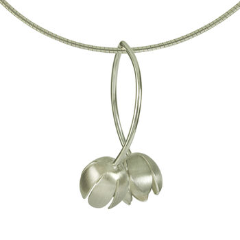 Silver Bud Pendant, 2 of 3