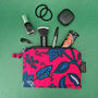 Small African Print Zip Pouch | Pink Omolara Print, thumbnail 2 of 6