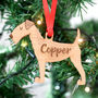 Personalised Lakeland Terrier Wooden Dog Decoration, thumbnail 1 of 5