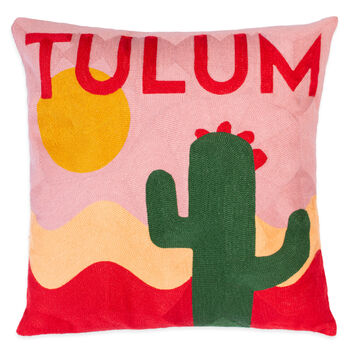 Tulum Needlepoint Pillow, 2 of 5