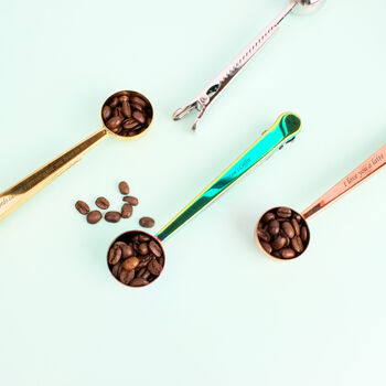Mother's Day Personalised Coffee Scoop And Clip, 2 of 10