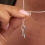 Graduation Hat Charm Necklace, Sterling Silver Or 18ct Gold Plated, thumbnail 1 of 11
