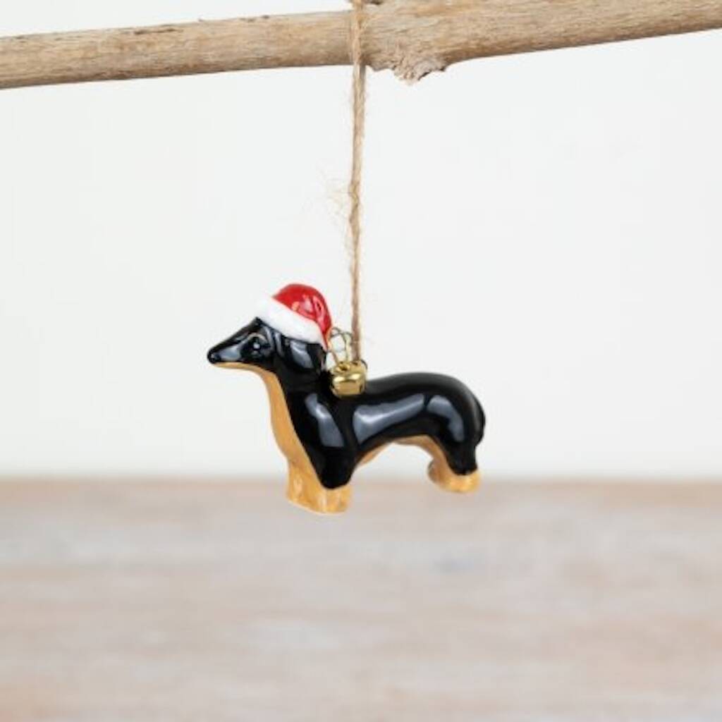 Sausage Dog Hanging Decoration, 1 of 1