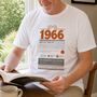 Personalised 60th Birthday Gift 1966 T Shirt, thumbnail 6 of 9